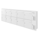 Unterputz Briefkastenanlage 10 Fcher mit Funktionskasten Cenator KN-UP-101-110 