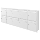 Unterputz Briefkastenanlage 10 Fcher Cenator KN-UP-100-110 