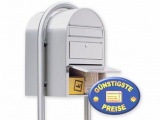 Standbriefkasten mit Paketfach Edelstahl Cenator BF 478 