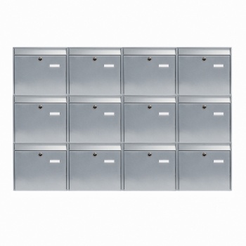 12er Briefkastenanlage Aluis silber von Cenator 