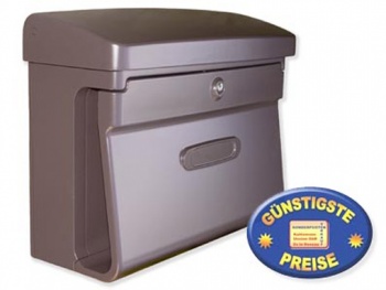 Kunststoff Briefkasten klassisch braun Cenator BW 109 