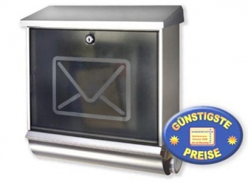 Briefkasten-Set Edelstahl Cenator BW 120 