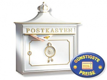 Nostalgischer Briefkasten wei Cenator BW 130