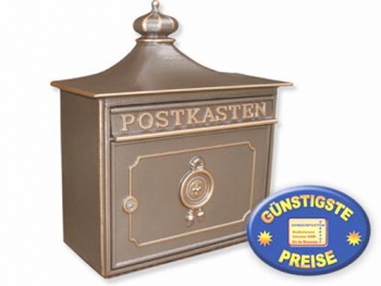 Nostalgischer Briefkasten bronze Cenator BW 132