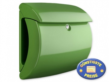 Briefkasten Kunststoff grün glänzend Cenator BW 576 