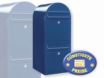 Briefkastenanlage 2 Fcher blau Cenator BF 435