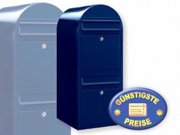 Briefkastenanlage 2 Fcher schwarzblau Cenator BF 438 