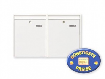 Briefkastenanlage 2-fach wei Cenator BW 255