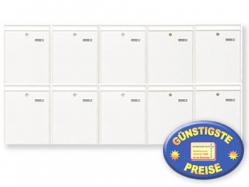 Briefkastenanlage 10-fach wei Cenator BW 260 