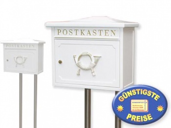 Standbriefkasten nostalgisch wei Cenator BW 205