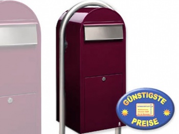 Groraum-Standbriefkasten XXL bordeaux Cenator BF 520