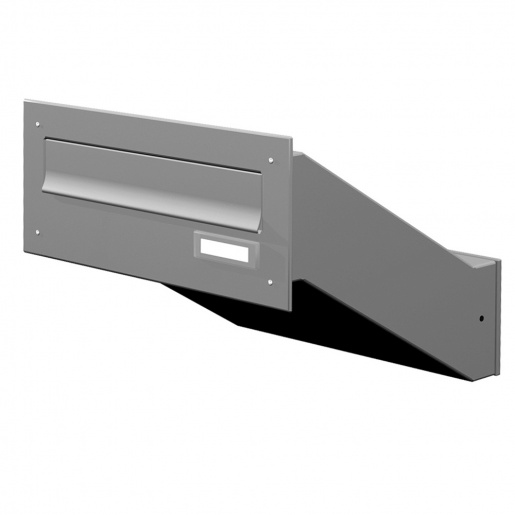 Mauerdurchwurf Briefkasten Cenator KN-MD-10-OR graualuminium RAL 9007