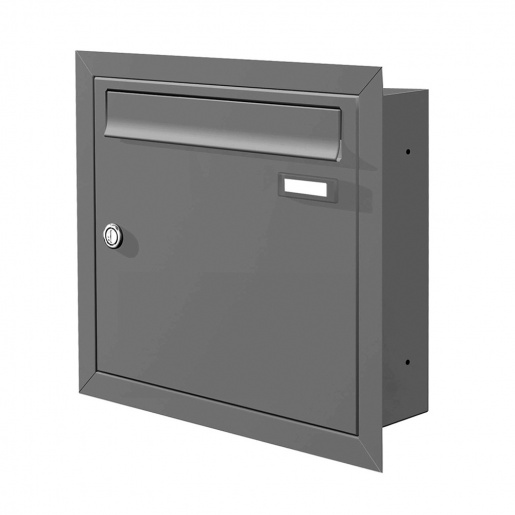 Unterputz Briefkasten Cenator KN-UP-10-110 graualuminium RAL 9007