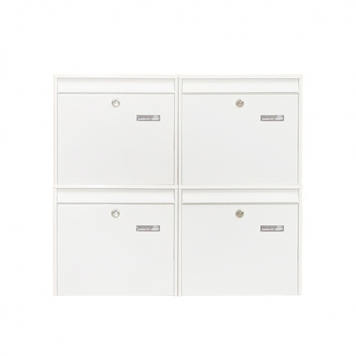 Briefkastenanlage 4-fach wei Cenator BW 253 