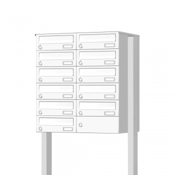 Briefkastenanlage freistehend 11 Fcher Cenator KN-FS-110-244-H 