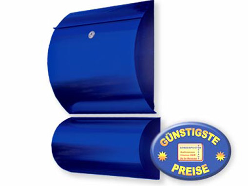 Briefkasten mit Box blau Cenator KN 310 