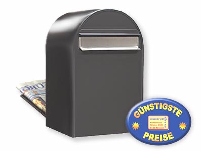 Zaunbriefkasten grau Cenator BF 384 