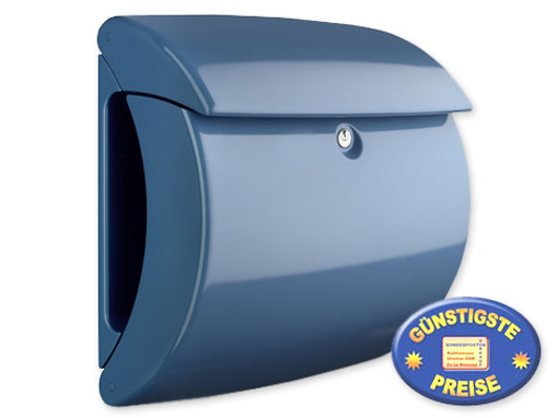 Briefkasten Kunststoff hellblau glänzend Cenator BW 577 