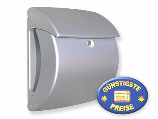 Briefkasten Kunststoff silber Cenator BW 98 