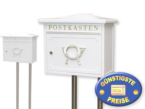 Standbriefkasten nostalgisch wei Cenator BW 205 